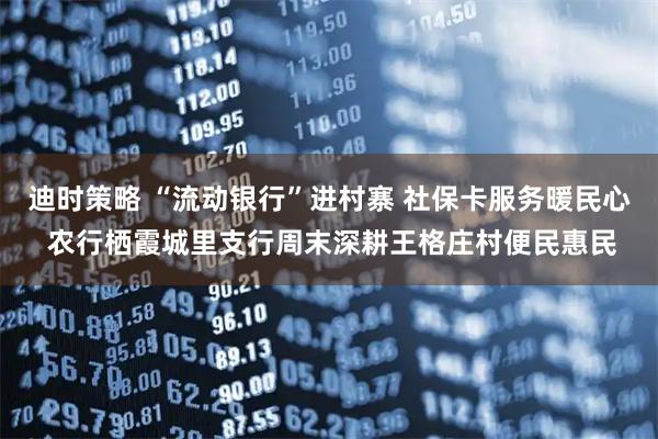 迪时策略 “流动银行”进村寨 社保卡服务暖民心 农行栖霞城里支行周末深耕王格庄村便民惠民